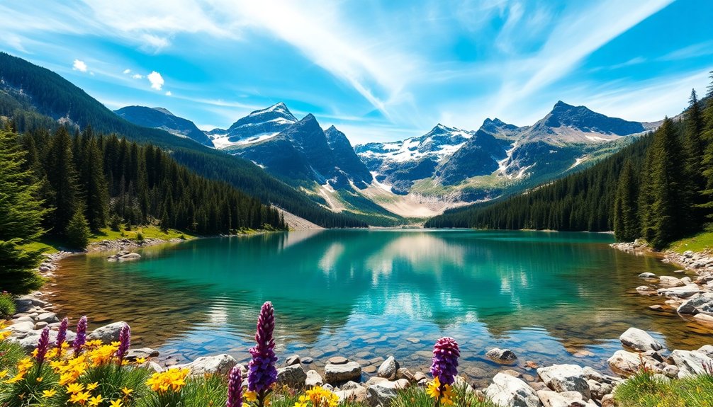 schöne europäische Seen