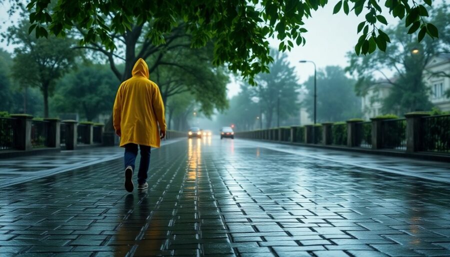 Regnerische Spaziergänge nähren die Seele